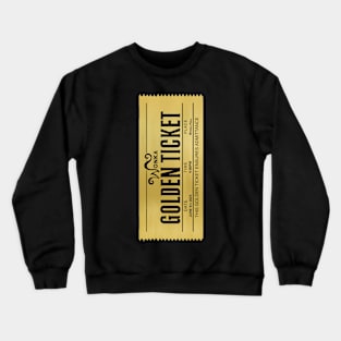 Willy wonka Golden ticket illustration Crewneck Sweatshirt